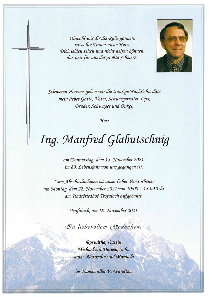 Ing. Glabutschnig Manfred