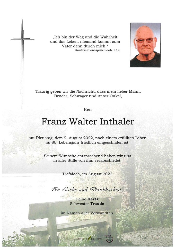 Inthaler Franz Walter