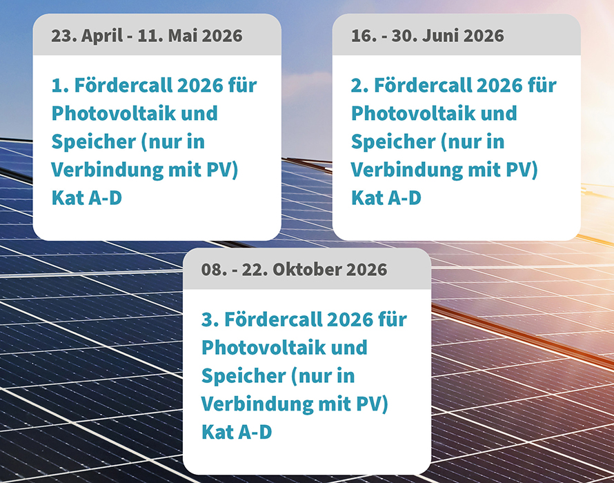 PV Fördercalls 2026